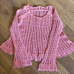 Free People crochet sweater